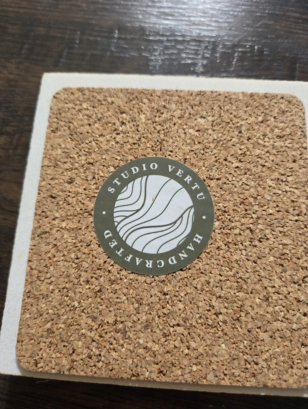 Studio Vertu Golf Themed Tumbled Marble Coasters Set of 4, Handcrafted in USA